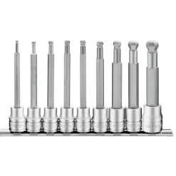 Jogo de Chaves de Caixa 3/8" com Ponta HEX 9pcs Tengtools M3809HBN