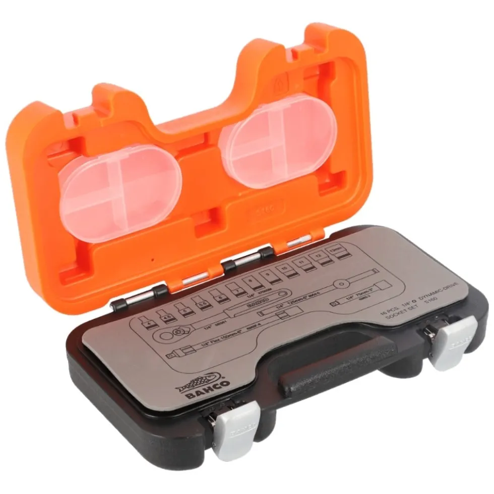 Jogo de Chaves de Caixa 1/4" com Roquete 4-13 mm Bahco S160