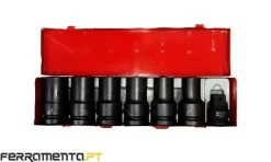 Jogo de Chaves de Caixa Impacto 7pcs 1" Teng Tools 9107