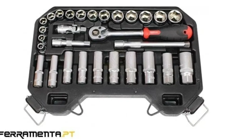 Jogo de Chaves de Caixa 3/8'' 29 Pcs Kroftools 2029