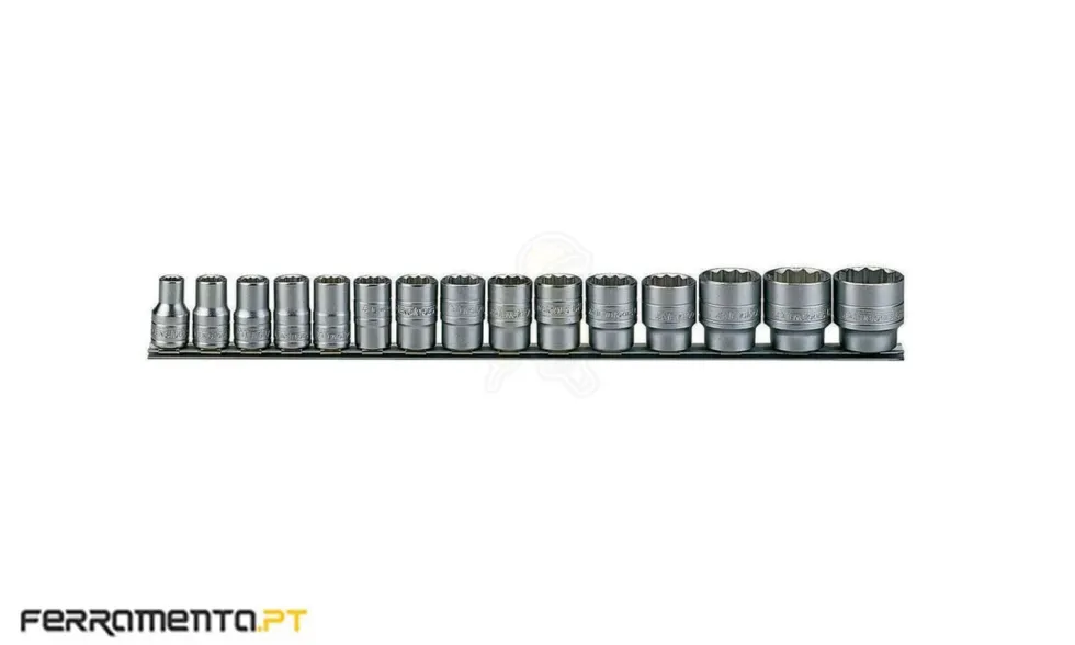 Jogo de Chaves de Caixa 1/2'' 15 Peças Teng Tools M1215AF