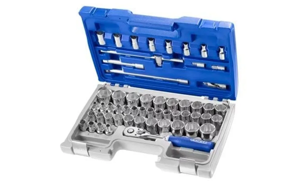 Jogo de Chaves e Assessórios 1/2" - 55 Peças Expert E032909