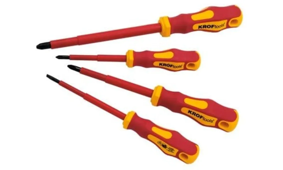 Jogo de Chaves Fenda e Philips Isoladas – 7 Pcs Kroftools 8599