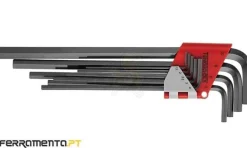 Jogo de 9 Chaves Sextavadas Longas 1.5-10mm Teng Tools 1479-MMRL