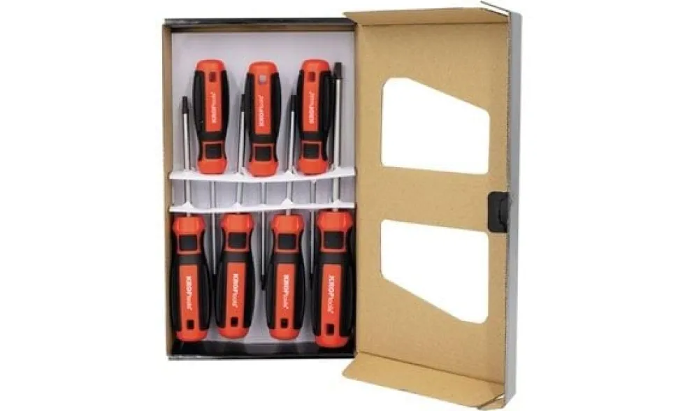 Jogo de Chaves Torx T10-40 – 7 Pcs Kroftools 3804