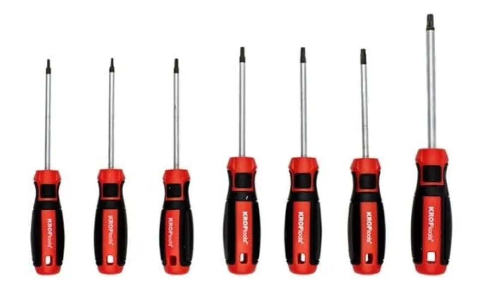 Jogo de Chaves Torx T10-40 – 7 Pcs Kroftools 3804