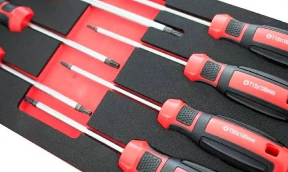 Jogo de Chaves Torx T10-T40 – 7 Pcs Kroftools 8519