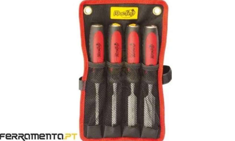 Jogo de Formões Cr-Vanadium 4Pcs Macfer FPJ608-01