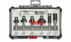 Jogo de Fresas Retas 6 Pcs encabadouro 8mm Bosch 2607017469