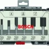 Jogo de Fresas Retas 6 Pcs encabadouro 8mm Bosch 2607017466