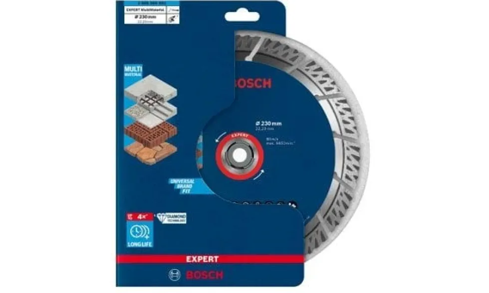 Jogo Discos de Diamante 230mm Multimaterial Bosch 061599760W