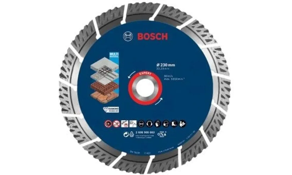 Jogo Discos de Diamante 230mm Multimaterial Bosch 061599760W