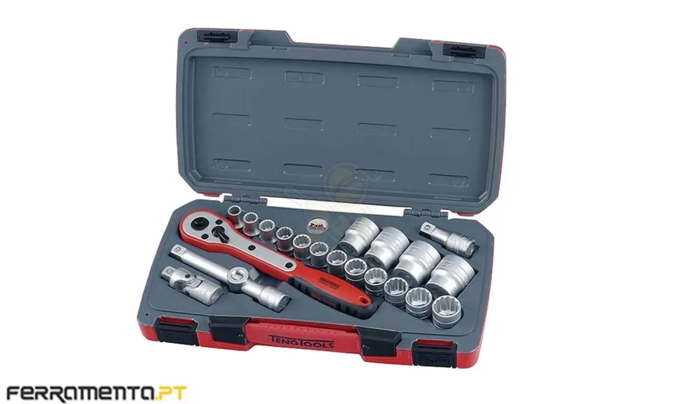 Jogo 21 Peças Dozeavadas 1/2" Teng Tools T1221