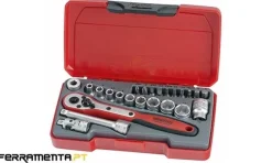 Jogo 22 Peças 1/4" Teng Tools T1422