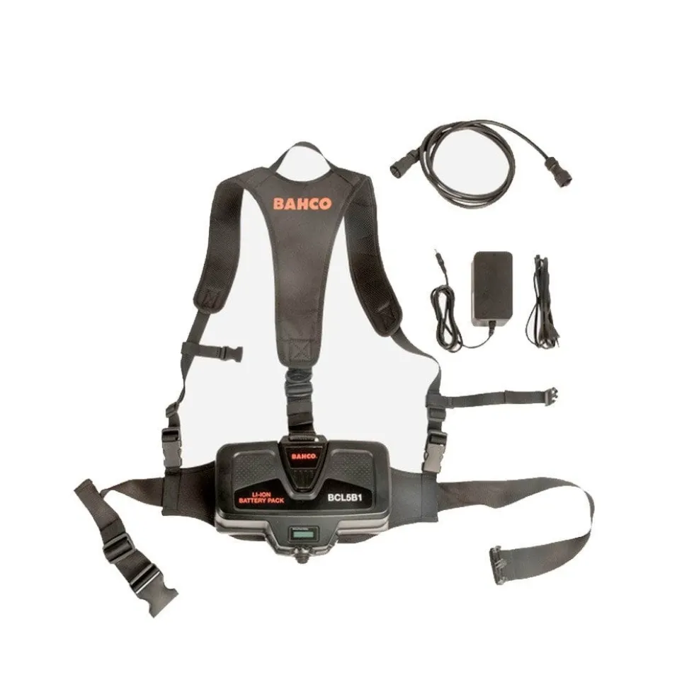 Kit Arnês + Bateria 36V 20Ah + Carregador Bahco BCL5B1PACK