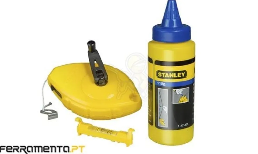 Kit Bate Linha c/ Pó e Nível Stanley 0-47-443