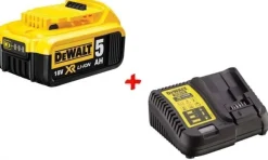Kit Bateria 18V 5,0Ah DCB184 + Carregador DCB1104 DeWalt