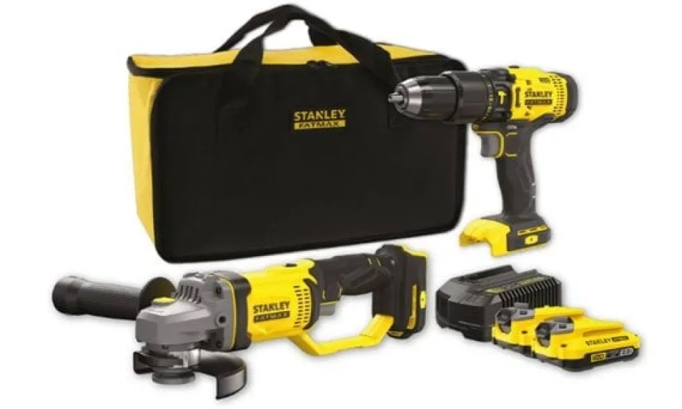 Kit Berbequim Combinado + Rebarbadora V20 Stanley SFMCK471D2S-QW