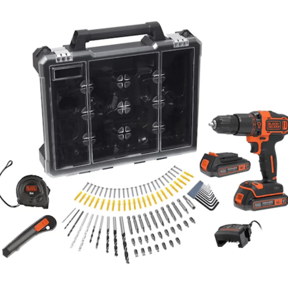 KIT: Berbequim com Percussão 18V 2ah com mala BDCHD18D2AB-QW