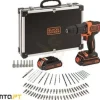 KIT: Berbequim com Percussão 18V, bucha 10mm,