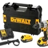 Kit Berbequim C/ Percussão 18V 5,0Ah + Lanterna Led XR 18V Dewalt CPROF531
