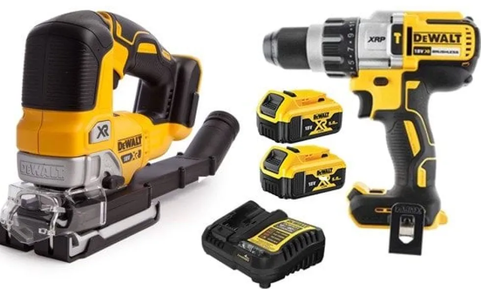 Kit Berbequim DCD996 + Serra de Recortes DCS334NT Dewalt DCD996NPRO11