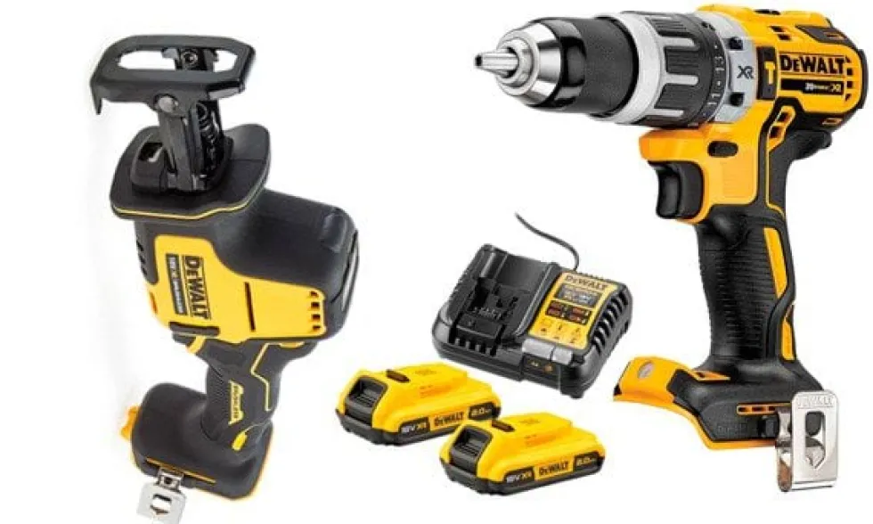 Kit Berbequim DCD796 + Serra Sabre DCS369 Dewalt DCD796NPRO8
