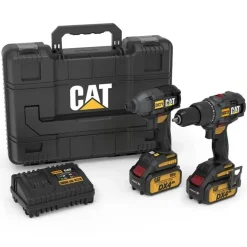 KIT Berbequim DX12 + Aparafusadora de Impacto DX71 18V 4.0Ah CAT DX12K.2