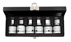 Kit chaves H14-H23 3/4'' 6 peças 60mm Kroftools 2126