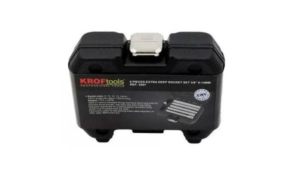 Kit Chaves Longas 3/8” 8-14mm 6 Pcs Kroftools 2007