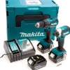 Kit Combo Berbequim + Chave de impacto 18V Makita DLX2283T3J