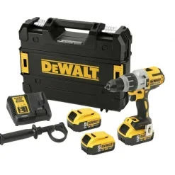 Kit Combo Berbequim Combinado + 3 Baterias 18V e Carregador Dewalt CPROF177
