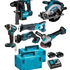Kit Combo de 6 Máquinas 18V Profissional Makita DHR171PRO10