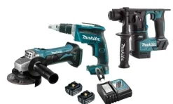 Kit Combo de Pladur 3 Máquinas 18V Makita DLX3555PT