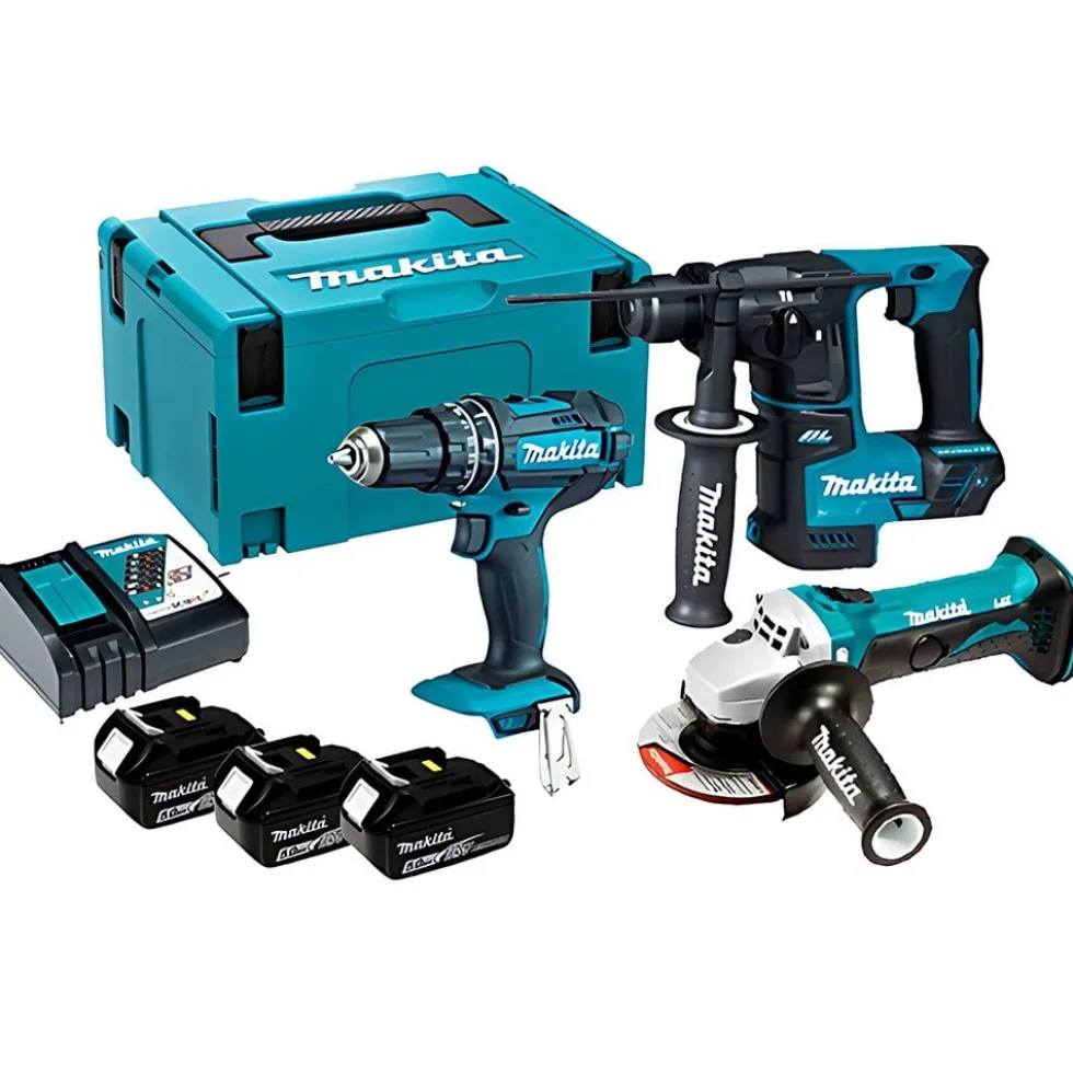 Kit Combo 3 Ferramentas 18V Makita DLX3555PT2