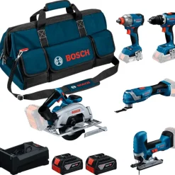Kit Combo 5 Maquinas Professional 18V Bosch 0.615.A50.0BV