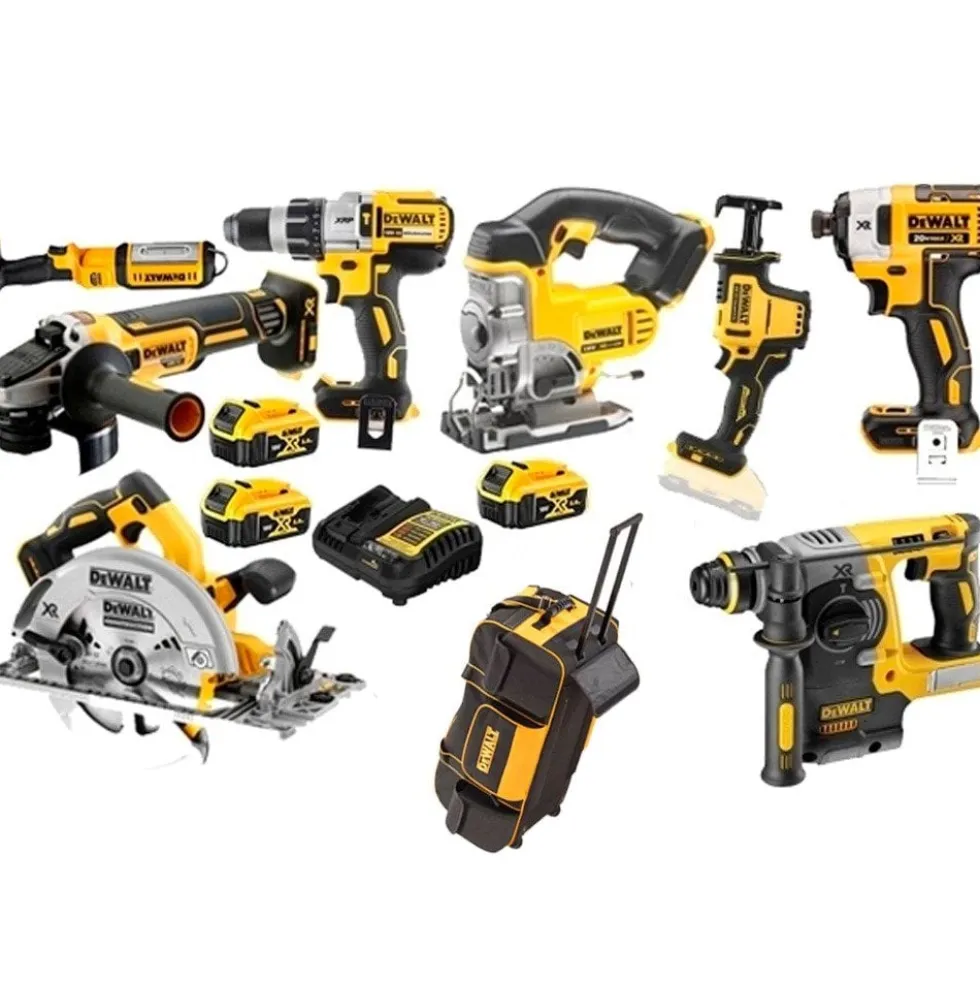 Kit Combo 7 Maquinas 18V + Mala Com Rodas DWST1-79210 Dewalt DCD996NPRO23