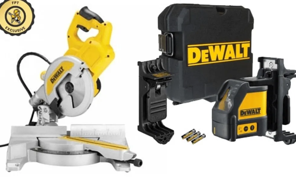 Kit Combo Serra de Esquadria DWS777 + Nível Laser DW088K PROMO