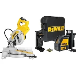 Kit Combo Serra de Esquadria DWS777 + Nível Laser DW088K PROMO