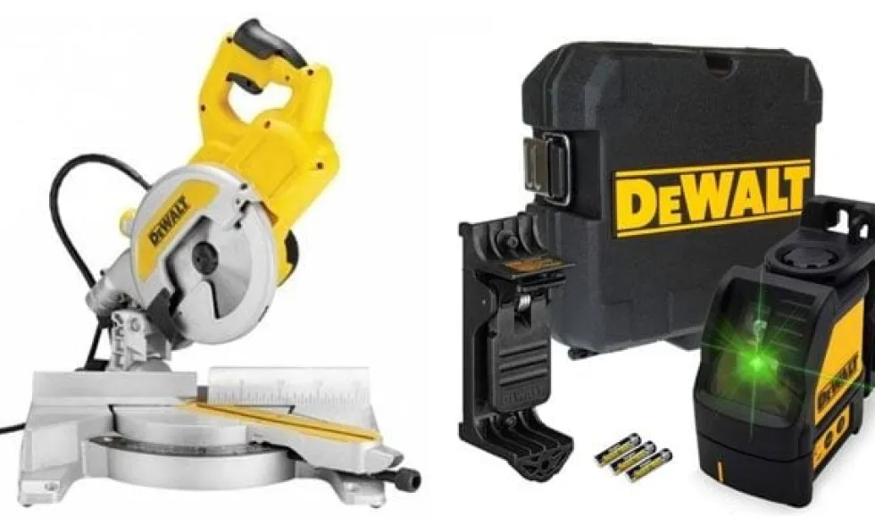 Kit Combo Serra de Esquadria DWS777 + Nível Laser DW088CG PROMO