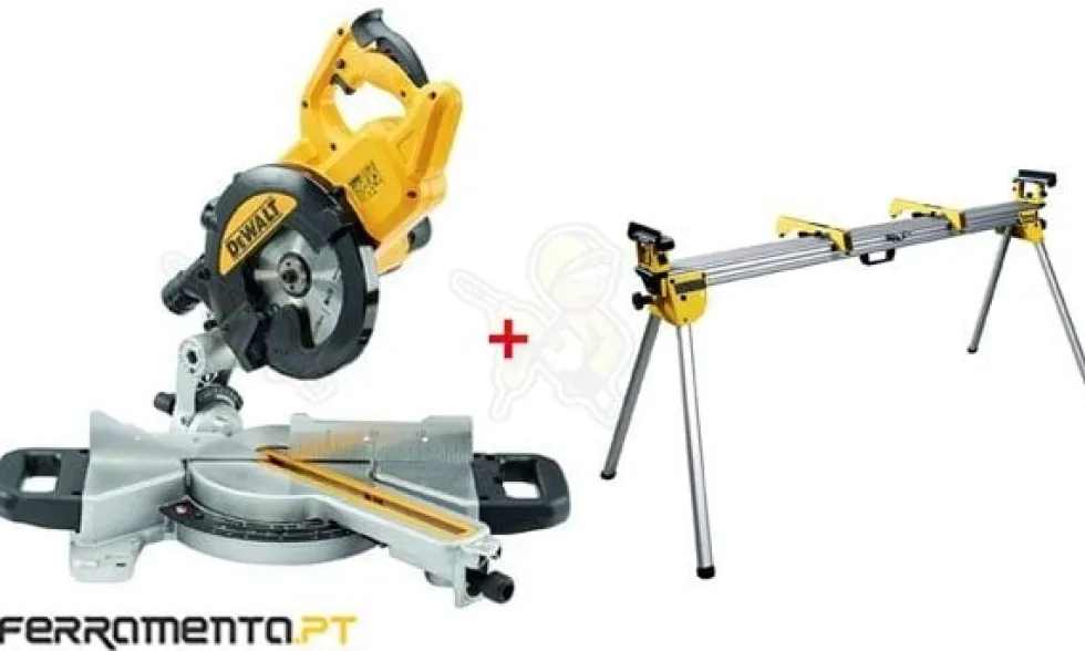Kit Combo Serra de Esquadria 216mm + Bancada Dewalt CPROF473
