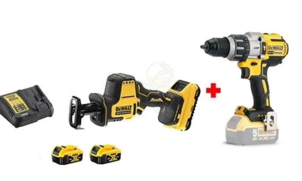 Kit Combo 18V Berbequim Combinado + Serra de Sabre Dewalt CPROF620