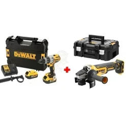 Kit Combo 18V Berbequim Combinado + Rebarbadora 125mm Dewalt CPROF444
