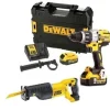 Kit Combo 18V Berbequim Combinado + Serra de Sabre Dewalt CPROF139