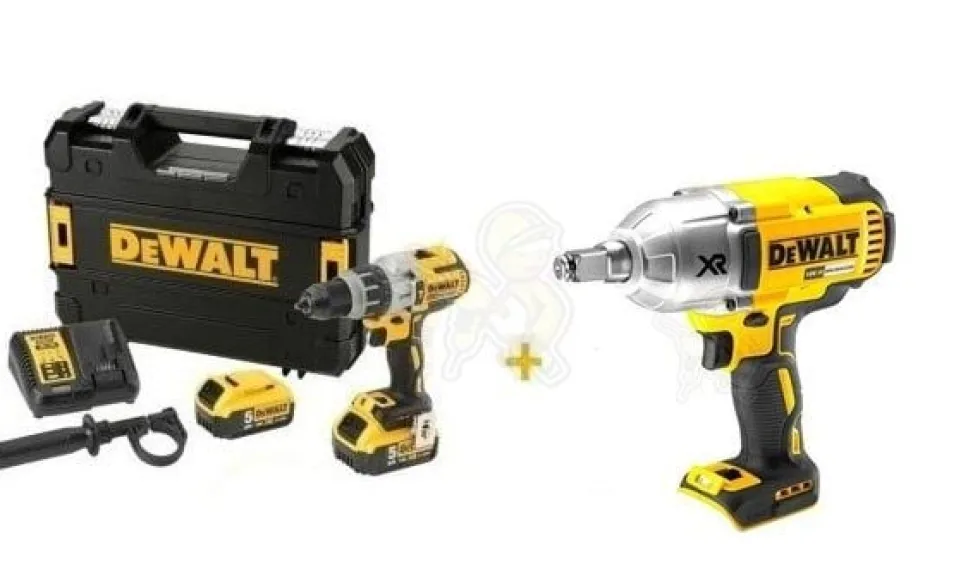 Kit Combo 18V Berbequim Combinado + Chave de Impacto Dewalt CPROF297