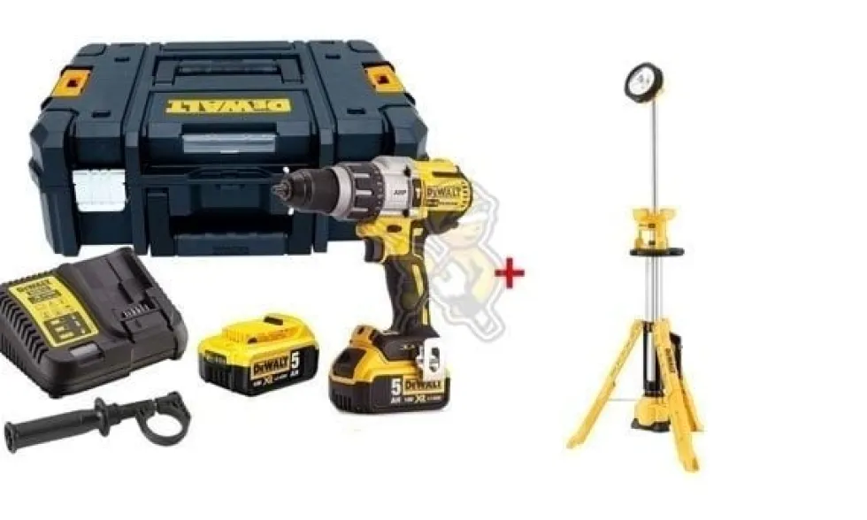 Kit Combo 18V Berbequim Combinado + lanterna Dewalt CPROF477