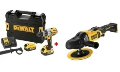 Kit Combo 18V Berbequim Combinado + Polidora 180mm Dewalt CPROF598