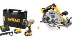 Kit Combo 18V Berbequim Combinado + Serra Circular 184mm Dewalt CPROF428