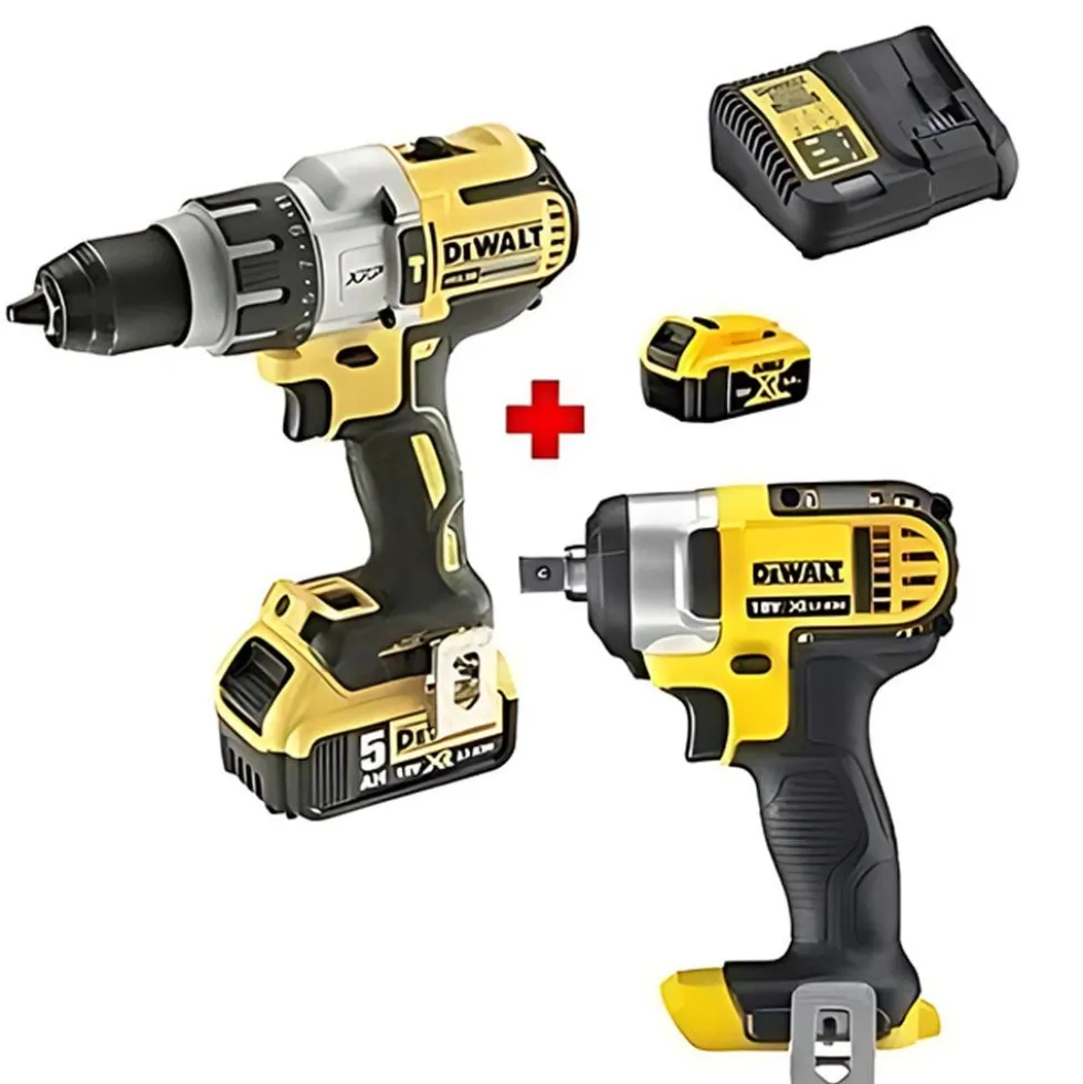Kit Combo 18V Berbequim Combinado + Chave de Impacto Dewalt CPROF143