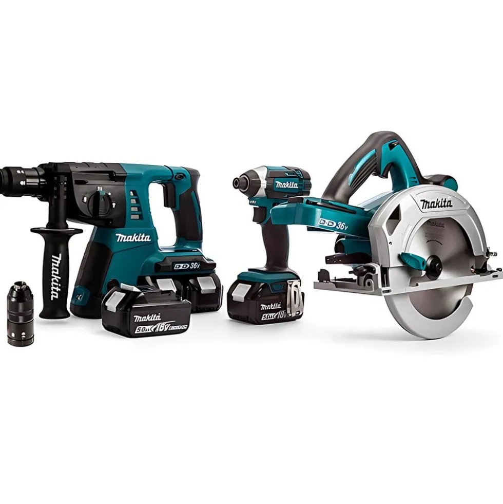 Kit Combo 18V DHR264Z + DTD152Z + DHS710Z Makita DLX3049PTJ